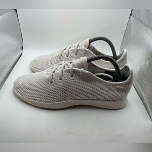 Allbirds Tree Runners women’s white knit sneakers size 9